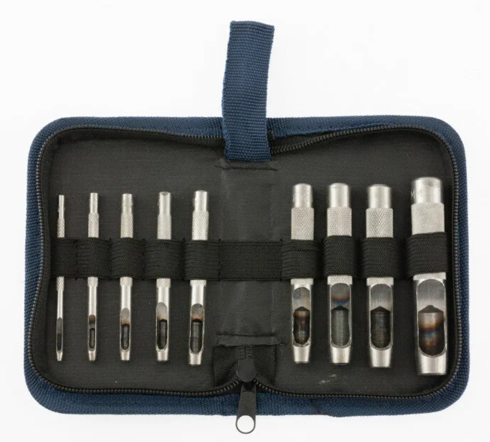 Набор пробойников для кожи (9шт) Сибртех 18309