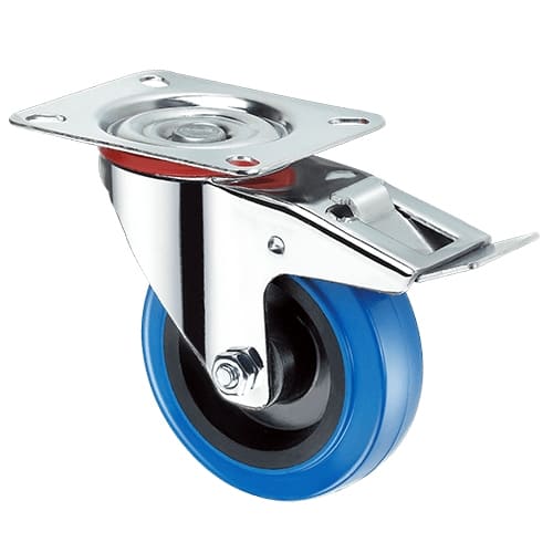 Колесо промышленное поворотное с тормозом серия SRCLb, Инолта