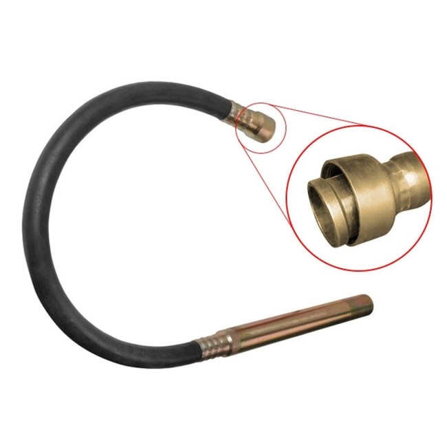 Вал гибкий 2 м в сборе с вибронаконечником 50 мм для вибратора CV 1512/CV 2012, WORTEX VR205000013