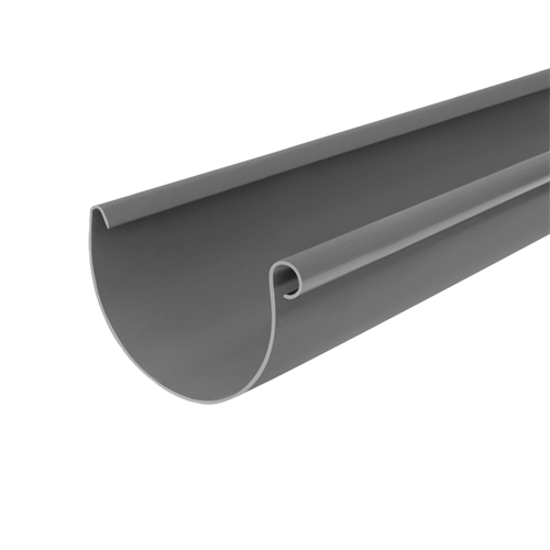 Желоб водосточный 125 мм/4 м (графит) Bryza