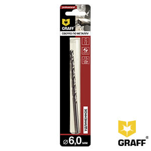 Сверло удлиненное по металлу 6,0 мм GRAFF