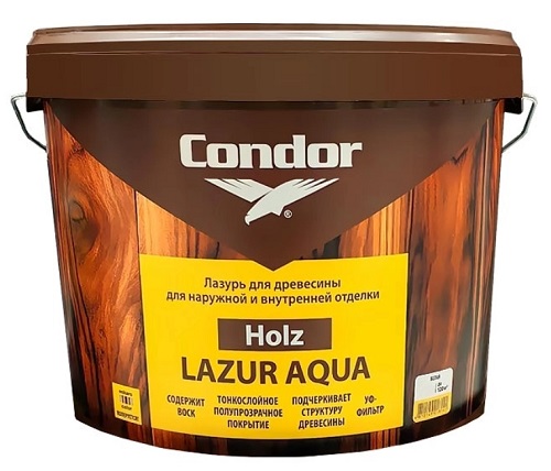 Лазурь водно-дисперсионная акриловая Holz Lazur Aqua Condor