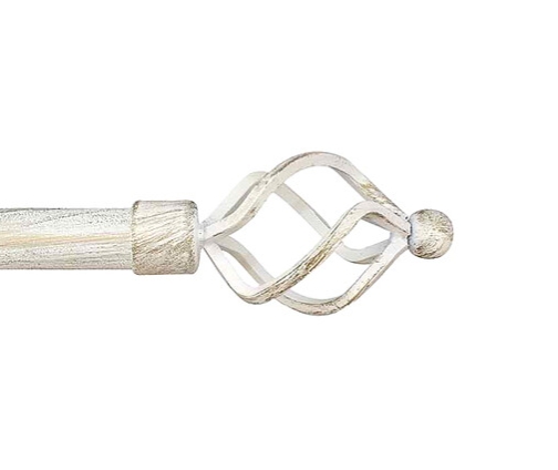 Наконечник Авея 19 мм, белое золото, 2 шт