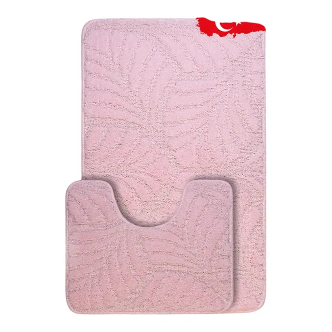 Комплект ковриков для ванной One Color 60х100см, 60х50см светло-розовый Bombini C.PINK CLT202022