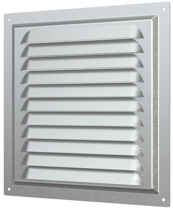 Решетка вентиляционная металлическая с оцинкованным покрытием 200х200 мм ERA