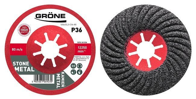 Круг шлифовальный полуэластичный 125х22,2х24 мм, Grone