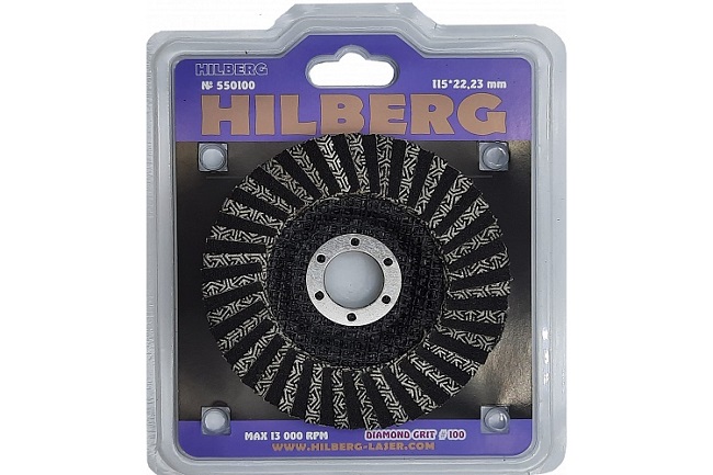 Круг алмазный зачистной 115х22.2 мм зерно 100 Super, Hilberg 550100