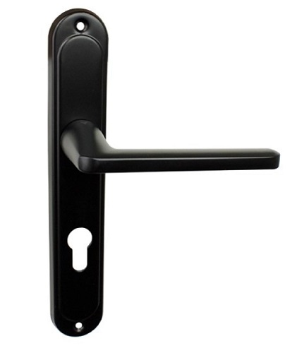 Ручка дверная на планке (черная) 72мм LOCKit T2024S001-72Y