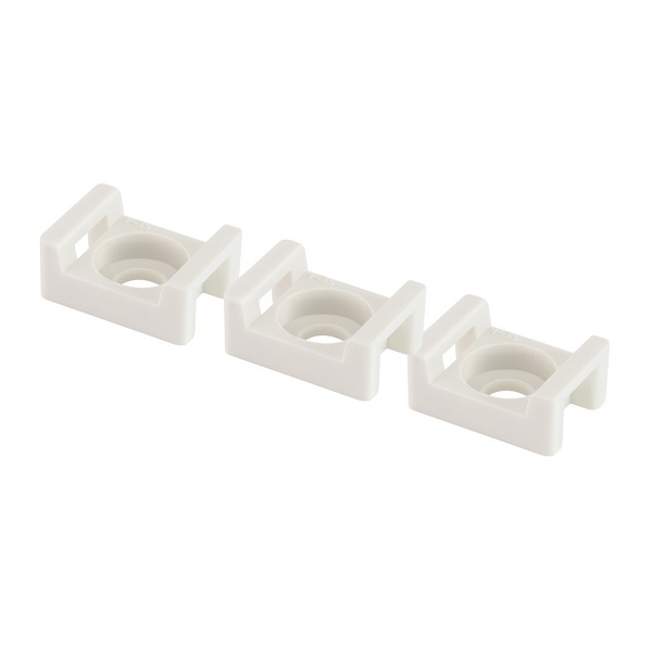 Площадка монтажная с отверстием 23х16 мм под хомуты белая (100шт), TDM SQ0516-0203