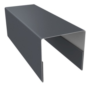 Планка П-образная ПЭ-01-7024-0.45 20x20x2000 RAL7024 (графитовый серый)