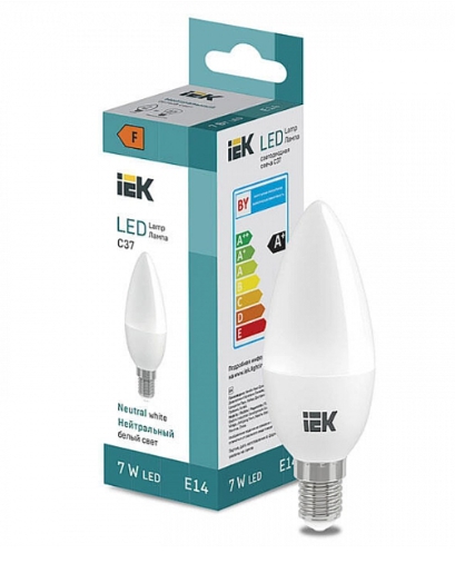 Лампа светодиодная LED LL-I-C37-7-230-40-E14 600 lm