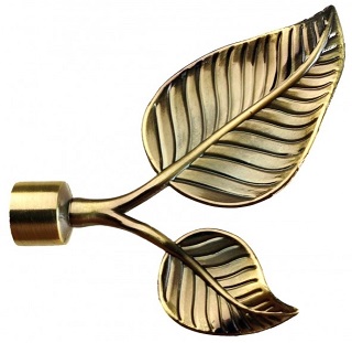 Наконечник Лист 16,19 мм, антик, 2 шт