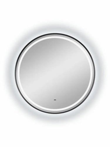 Зеркало Tior Black Led 60х60 см Континент с бесконтактным сенсором