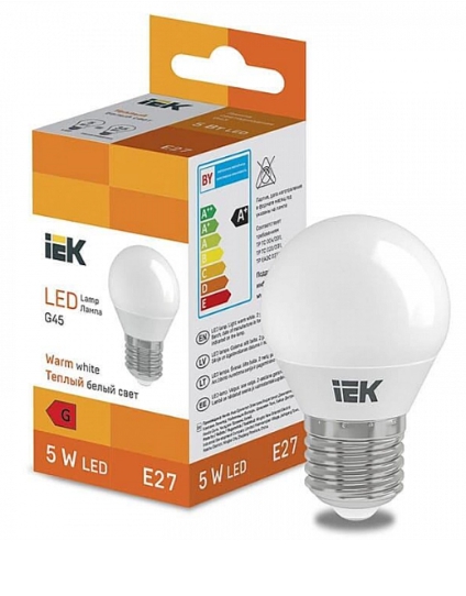 Лампа светодиодная LED LL-I-G45-5-230-30-E27 400 lm