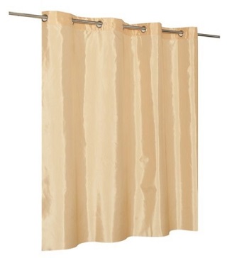 Занавеска для ванны 180х200см Кремовый, на люверсах, Tropik