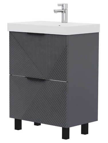 Тумба напольная Geometry 60.2Y Volna с умывальником LAKE 60