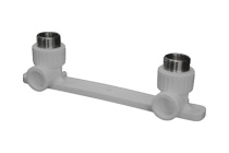 Планка под смеситель с наружной резьбой, серый, VALFEX