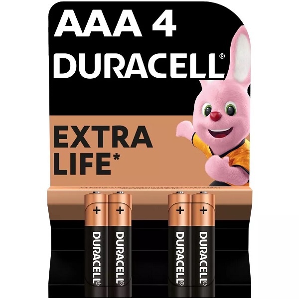 Элемент питания (батарейка) алкалиновый LR03-4BL Duracell 81545421 BASIC