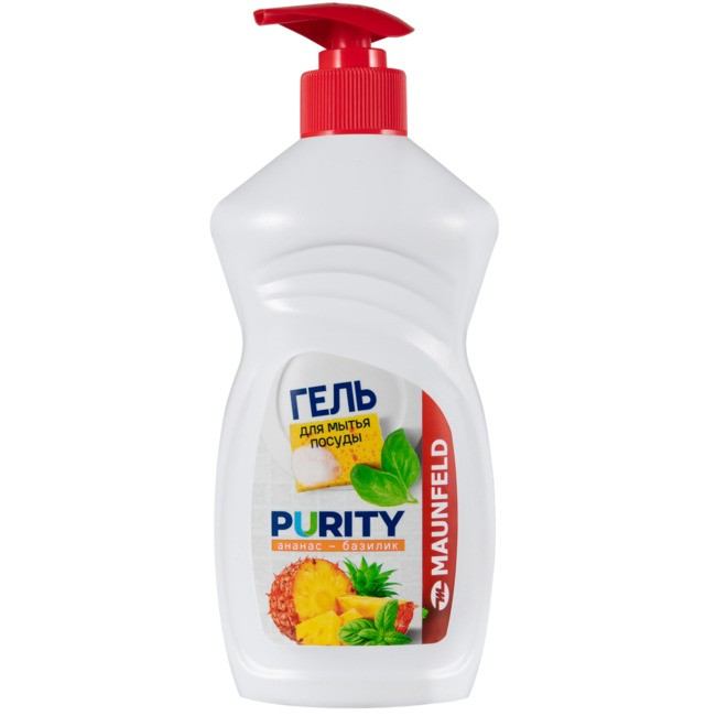 Средство для мытья посуды Purity 450 г ананас и базилик Maunfeld MDL450PD
