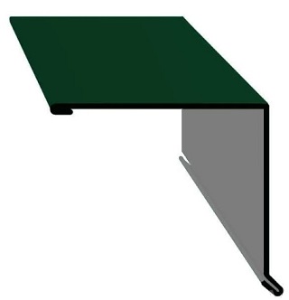 Планка торцовая кровельная 95х120х2000 мм RAL6005 (зеленый мох) Скайпрофиль