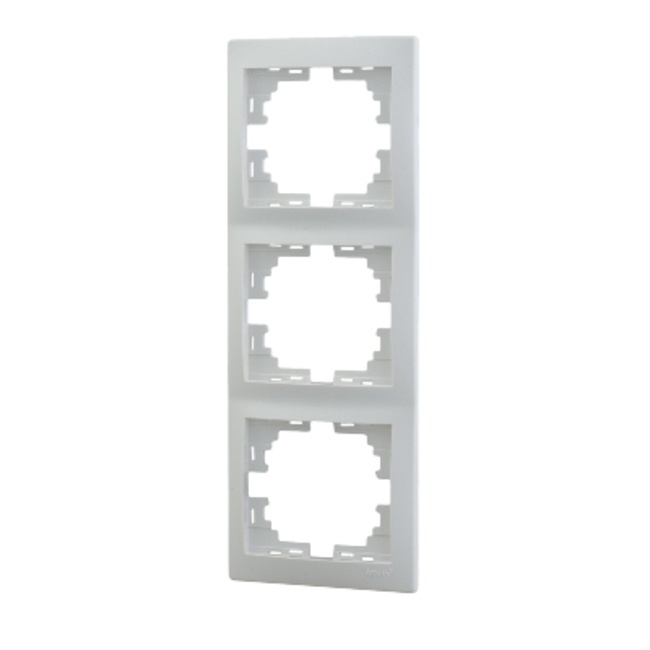 РАМКА 3-постовая MIRA вертикальная белый Lezard 701-0200-153