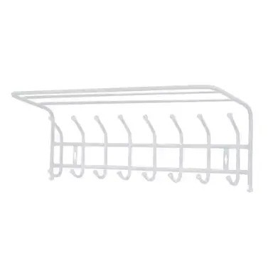 Вешалка настенная металлическая  с полкой 805х265х240мм, матовый серы NIKA ВП8/МС 