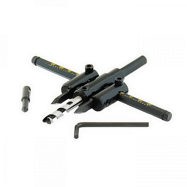 Сверло для ПВХ регулируемое ,Балеринка, 30-120 мм, FASTER TOOLS e1157