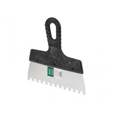 Шпатель фасадный зубчатый нержавеющий, 250 мм зуб 8х8 мм, ВОЛАТ 35050-2508