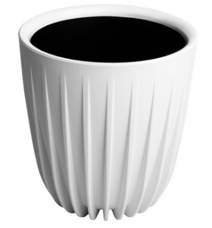 Горшок пластиковый с вкладкой СИГМА белый 25x30см 10,2л Ливингрин