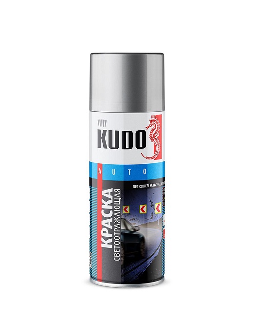 Краска аэрозольная светоотражающая Kudo KU-4950 520мл