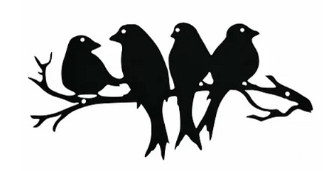 Панно декоративное Ласточки 391х190мм, Gala