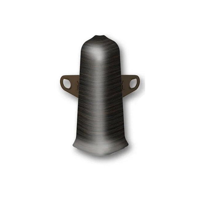 Угол наружный для плинтуса 70 мм 303 Венге темный Деконика