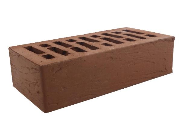 Кирпич лицевой КЛПО коричневый рустик 1НФ Строма
