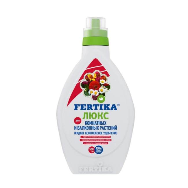 Удобрение минеральное для комнатных и балконных растений Люкс 500 мл Fertika