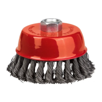 Щетка чашечная М14 для УШМ косичка MOTIVE