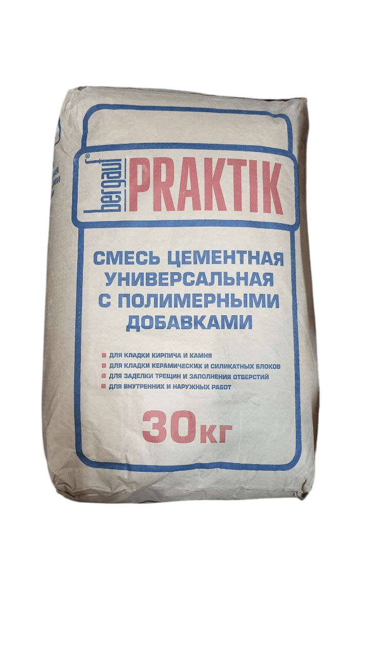 Кладочная смесь цементная универсальная с полимерными добавками Praktik 30 кг ЗИМА
