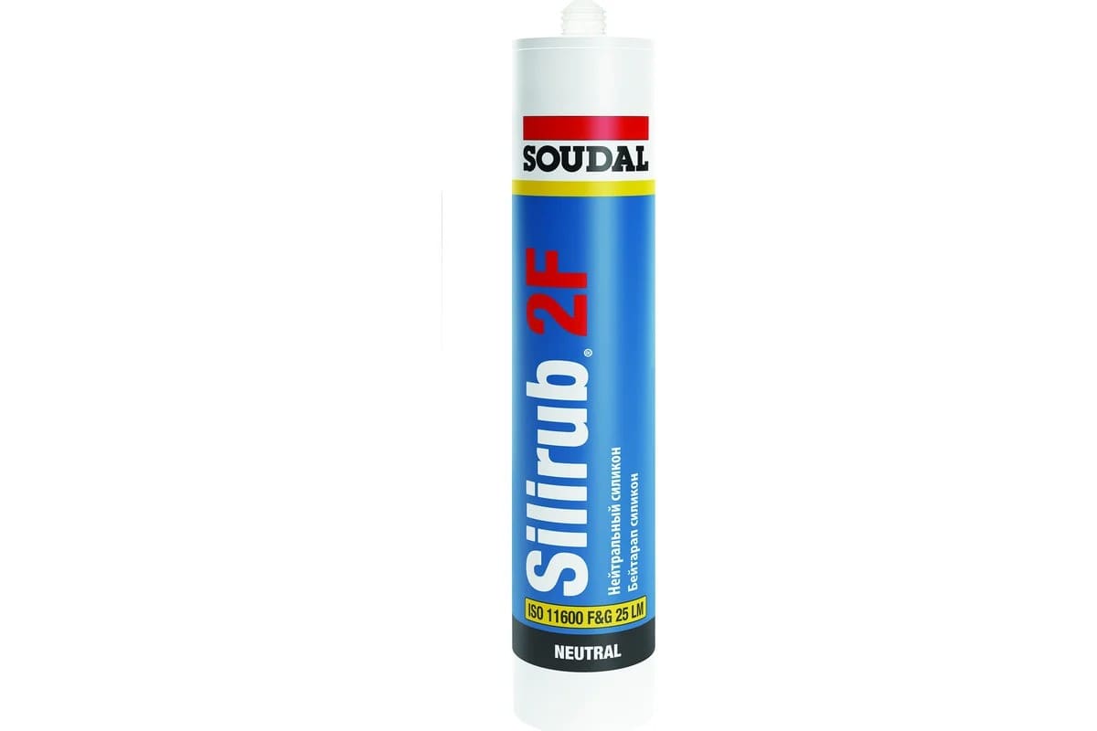 Силикон нейтральный SILIRUB 2F бесцветный 300 мл Soudal
