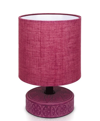 Светильник настольный 455 Лима бордовый E14 Lucia