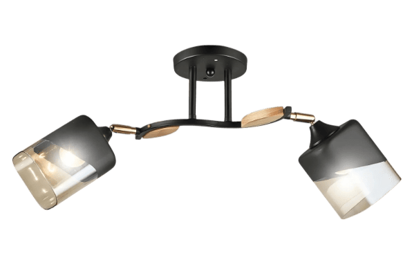 Светильник потолочный Aitin-Pro НПБ 02-2x60-101 / 52075/2 черный/золото