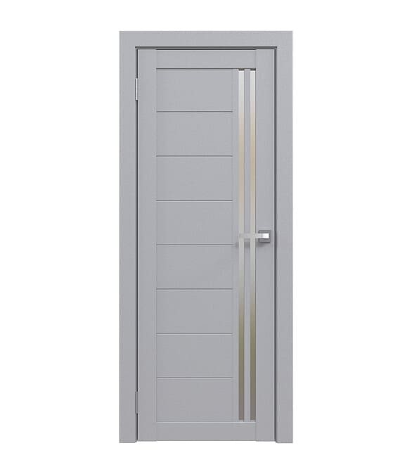 Дверное полотно Амати 26 Грей 200 см основной стекло ЮНИ Двери 