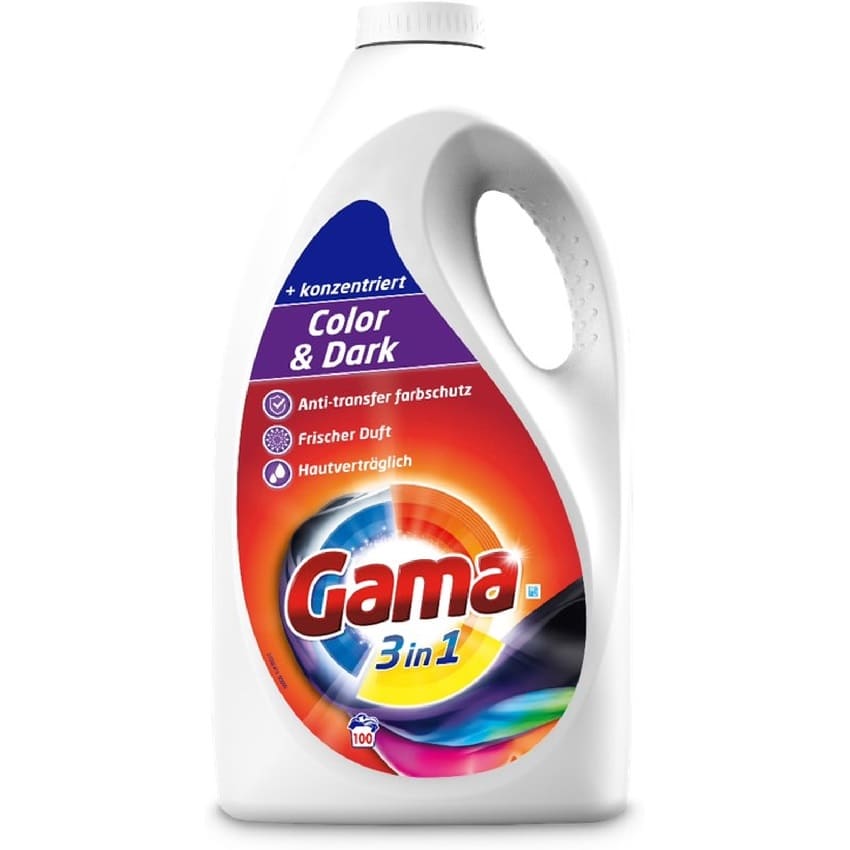 Гель для стирки цветных и темных тканей Color & Darks, 4,5 л Gama