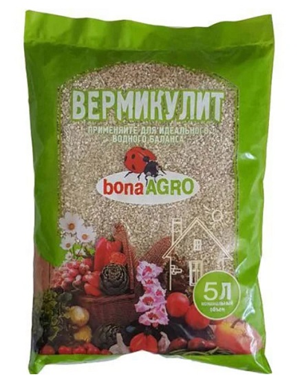 Вермикулит природный сорбент bonaAGRO 5л