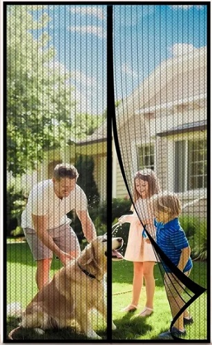 Сетка дверная москитная на магнитах 210х90см, DA1394