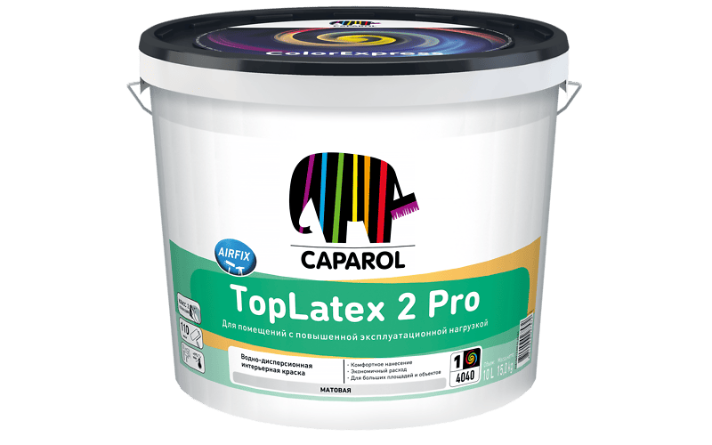 Краска интерьерная Caparol TopLatex 2 Pro база 1