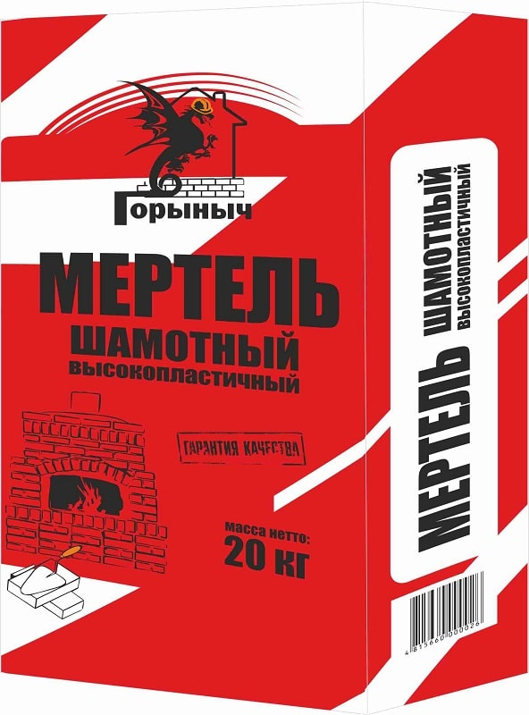 Мертель шамотный высокопластичный МШ-28 Горыныч