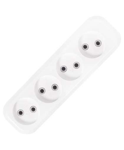 Колодка 4 гнезда белая У4-0 LUXAR