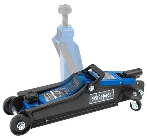 Домкрат гидравлический подкатной, 2 т, h подъема 90-400 мм, Scheppach Sch-T830031