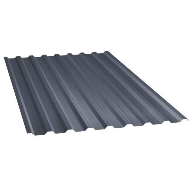 Лист профилированный Эконом Плюс П-ТРп 20 0.4x1150x2200 матовый RAL7024 (серый графит)
