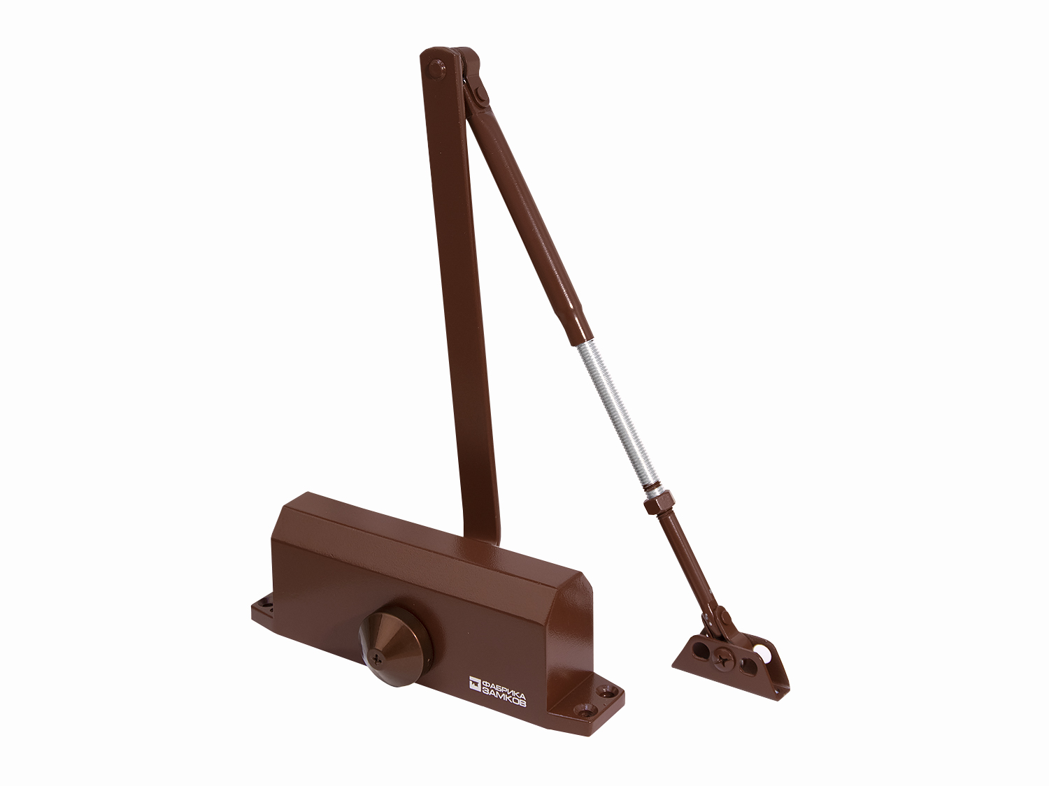 Доводчик дверной 60-90 коричневый Фабрика замков