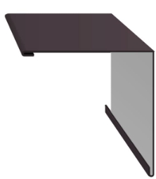 Планка угла наружного 50х50х2000 мм RAL3005 (винно-красный) Скайпрофиль